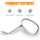 Universal 10mm/8mm Chrome Motorcycle Rearview Side Mirrors - Handle Bar End Mirrors 4