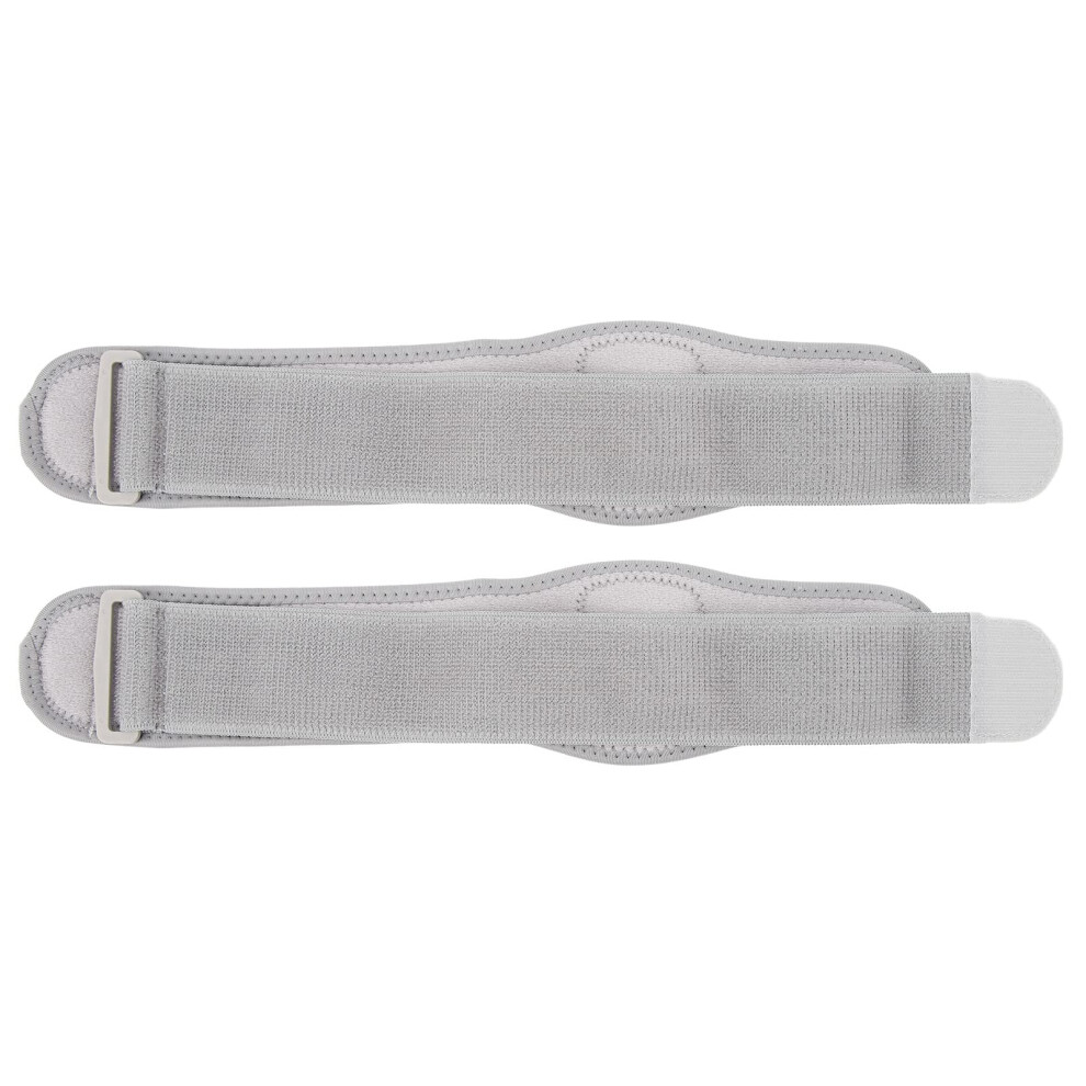Gray Adjustable Elbow Compression Sleeve For Tendonitis Pain Relief, Breathable Elastic Support For Sports,