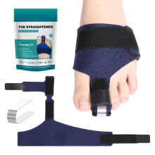 Hammer Toe Straightener Toe Corrector with Adjustable Straps and Soft Fabric Support for Bent or Crooked Toes (Medium)