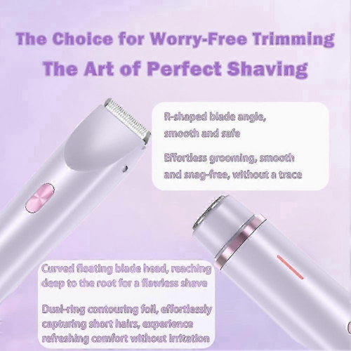 Beauty Bloom 2.0, Ηλεκτρικό τρίμερ μπικίνι 2 σε 1 για γυναίκες, Ipx7 για υγρή και στε 1