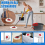 5 Pack Mop Replacement Heads ,Compatible With vileda Triangle Swivel Mops , Microfiber Swivel Mop Refill,Deep Clean,Machine Washab 2