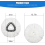 5 Pack Mop Replacement Heads ,Compatible With vileda Triangle Swivel Mops , Microfiber Swivel Mop Refill,Deep Clean,Machine Washab 5