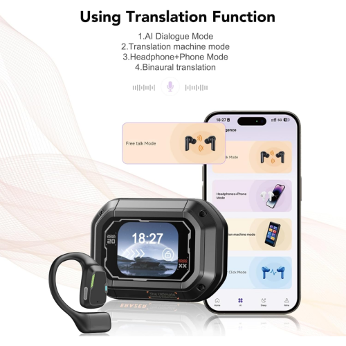 ERAZER XP6 AI Translator-oordopjes, realtime vertaling 1