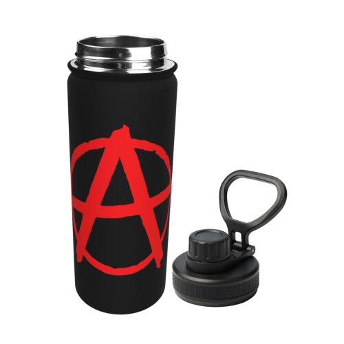 Anarchy Symbol isoleret vandflaske 18OZ rustfrit stål nyhed 1
