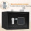 Electronic Safe Box with Smart Sensor Light, Steel Digital Security Safe for Home Office Wall Mount 5