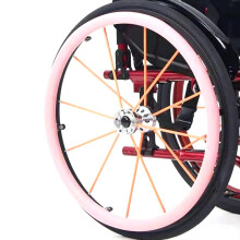 Non Slip Silicone Wheelchair Push Rim Covers for 22 24 Inch Wheels, Wear Resistant Grip, Pink Pair