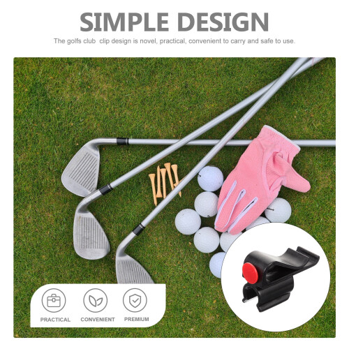 Golf putter club fixing clip black plastic 1 piece 1