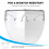 Face Shield Glasses Foldable Temple Design Lightweight Reusable Full Face Protective Shield 2