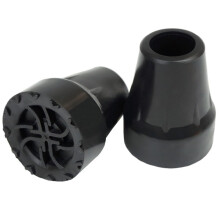 4pcs 1 Inch Rubber Cane Tips, AntiSlip MetalReinforced Replacement Crutch Tips for Stable IndoorOutdoor Grip