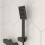 NES Home Nes Home Black Finish Square Shower Handset Bathroom 3