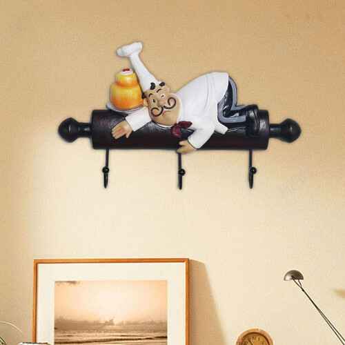 Adhesive Wall Hook Style C, No Drill Installation, MultiUse Durable Resin Hooks for Kitchen and Entryway 2