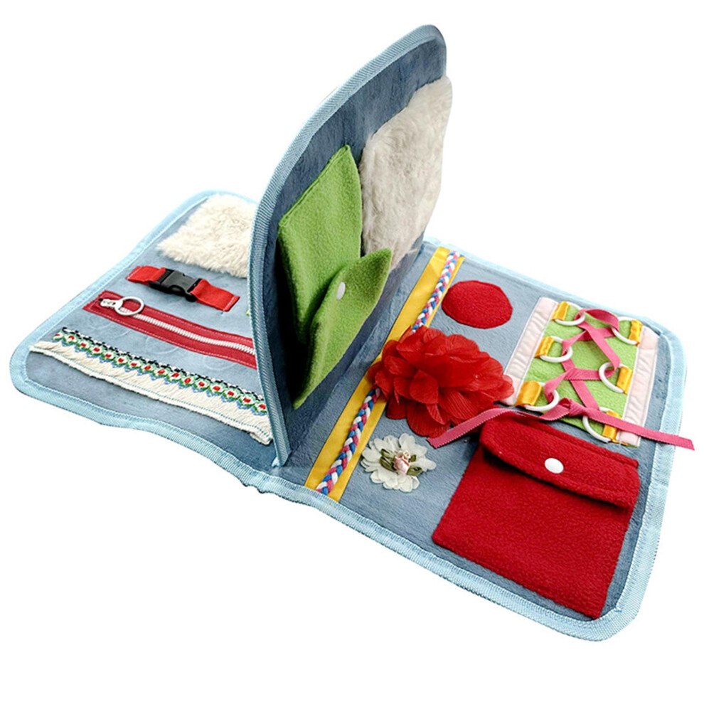 Fidget Blanket for Adults with Dementia, Calming MultiFunctional Sensory Blanket for Alzheimer's and Anxiety Care