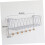 Wall Mounted Coat Rack with Shelf, Durable Iron Construction, Space Saving Home Organizer White 2