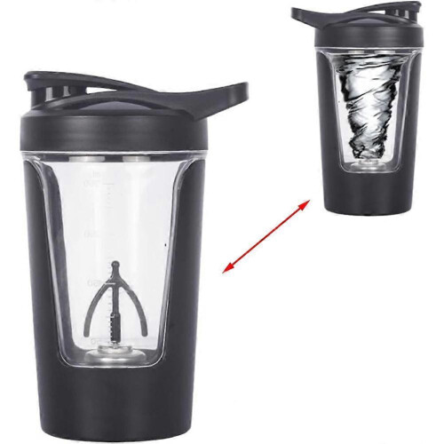Electric Protein Shaker Cup Free USB Rechargeable Protein Shake Blender Automatic Mixing Cup 15 Ounces Water Cup 2