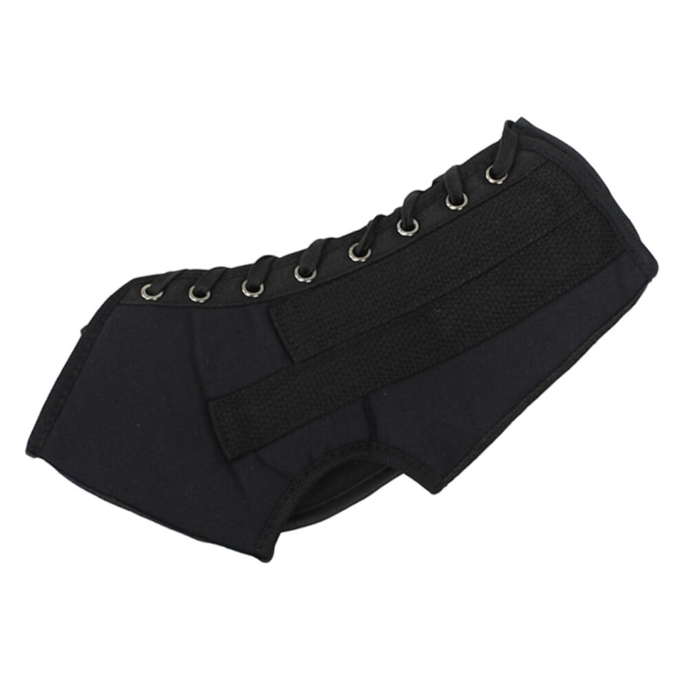 Adjustable LaceUp Ankle Brace with Steel Bar Stabilization, Breathable Support for Sports and Recovery