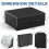 Leather Trading Card Storage Box with Magnetic Closure, Fits Toploader Holders, Rigid Stackable Organizer 5