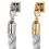 Braided Stanchion Rope with Gold Hooks 2ft Gray – Elegant Crowd Control Barrier for VIP Queue Divider 3