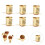 25Pack Miniature Light Bulb Holders Copper Mini Lamp Base Sockets for DIY and Science Experiments 5
