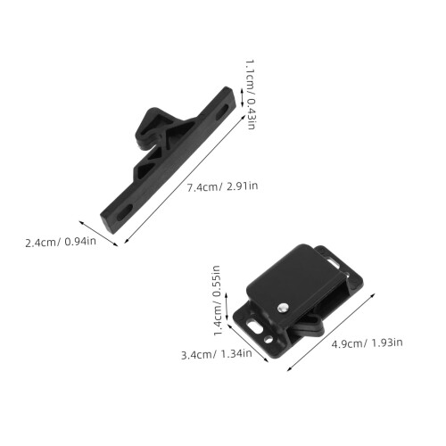 RV Cabinet Latch Push Lock 2 Sets for Motorhome Camper Boat Trailer, Secure PulltoOpen Durable Design 1