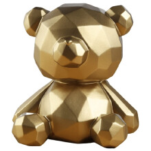 Unbreakable Gold Piggy Bank Medium Size for Adults and Kids, Durable Coin Bank Gift for Birthday or Christmas