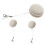 3pcs Screen Cleaning Tool Set for Phones Tablets Electronics, Washable Reusable Macaron Design 1