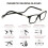 2 Pack Blue Light Blocking Reading Glasses 3.0x with Adjustable Magnetic Bridge Bifocal Black 3