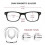 2 Pack Blue Light Blocking Reading Glasses 3.0x with Adjustable Magnetic Bridge Bifocal Black 5