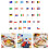 100Pcs Multicolor International Flag Toothpicks Cupcake-Qatar 3