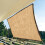 Sun Shade Canopy Waterproof UV Block Sand 6.5' x 6.5' 5