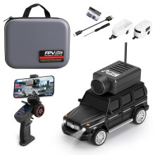 1:64 FPV RC Drift Car with 720P WideAngle Camera, WiFi App Control, Gyro Stabilized RealTime HD Racing