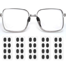 5 Pairs Eyeglass Nose Pads Soft Foam AntiSlip SelfAdhesive Cushion for Plastic Frames and Sunglasses, Black