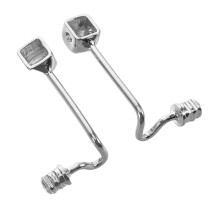 2pcs Nose Pad Holder for Eyeglasses, Stainless Steel Screw Mount Bridge Replacement, Secure Non‑Slip Support for Daily Wear