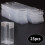 10 Pack 1/64 Scale Model Car Display Case Clear PVC Box for Diecast Models, Stackable and Durable 2