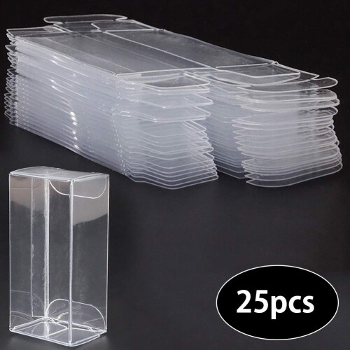 10 Pack 1/64 Scale Model Car Display Case Clear PVC Box for Diecast Models, Stackable and Durable 1