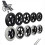 2 Pcs 8 Inch Solid PVC Wheelchair Front Wheels Puncture Durable Casters Replacement for Walker Black 1