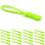 20PCS Fluorescent Green Zipper Pull Replacements for Bags and Jackets, Durable Antiskid Tabs 1