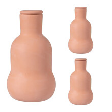 Juego de riego Ollas, depósito de agua de arcilla de 500 ml, paquete de 3