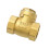 3 Inch Brass Swing Check Valve for Water Pipe, Automatic Backflow Prevention, Durable Construction 3