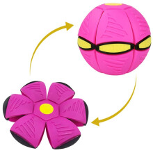 UFO Flying Ball Toy for Kids, Lightweight Decompression Magic Saucer Gift for Boys and Girls Pink