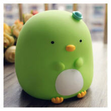 Green Piggy Bank for Kids, Shatterproof Resin Money Saving Coin Bank, Cute Small Desktop Decor