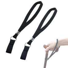 Cane Wrist Strap for Walking Stick, Adjustable Nylon Strap for Elderly Cane, Pack of 2