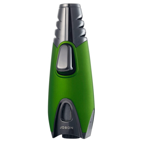 Torch Lighter Windproof Refillable Butane Jet Flame for BBQ Camping Candle Fireplace Green