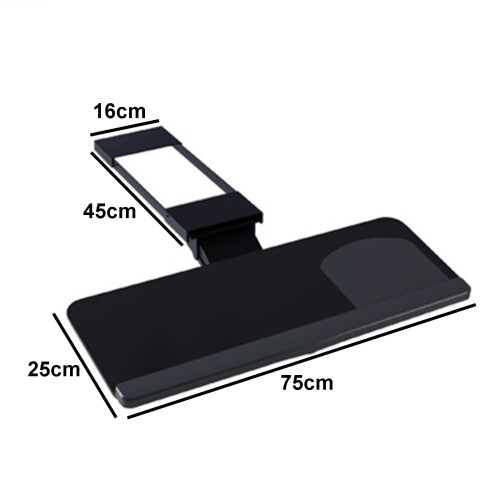 Under Desk Keyboard Tray Ergonomic Adjustable Design 360 Rotating Computer Stand for Office 1