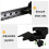 Under Desk Keyboard Tray Ergonomic Adjustable Design 360 Rotating Computer Stand for Office 4