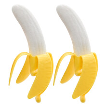 2 PCS Squishy Banana Toys Slow Rising Design Stress Relief Squeeze Toy Set for Fun and Relaxation