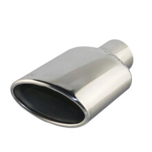 2pcs Stainless Steel Oval Exhaust Tip 57mm Dual Car Muffler Tail Pipe for Benz W211 C300 DJ3027