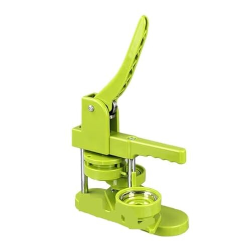 Button Maker Machine Kit with Interchangeable Dies, Durable Metal Badge Making Set for DIY and Small Business