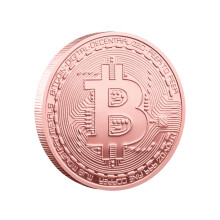 1oz Copper Physical Bitcoin Coin,  Collectible Crypto Gift with Protective Case