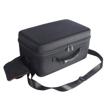 Projector Carrying Case Hard Shell Bag with Shockproof TriLayer Foam and Travel Protection Black