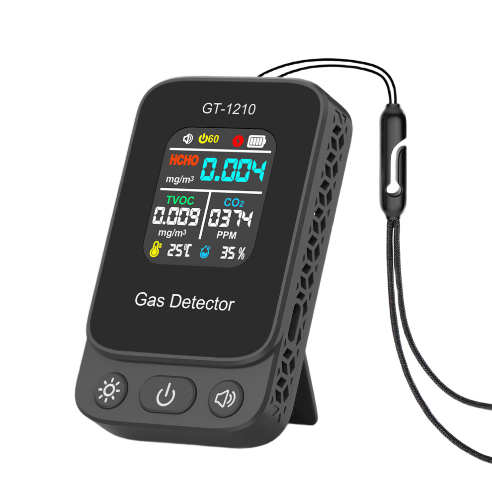 Black Combustible Gas & Carbon Monoxide Detectors Plugs